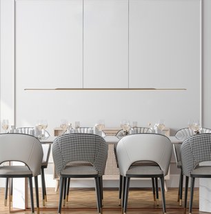 Surface LED hanglamp, brons 160 cm, aluminium, 3.000 K - PURE - Woonkamer - Modern - 1 lamp