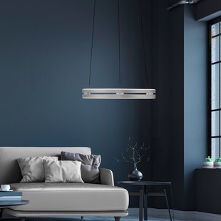 E-Loop LED hanglamp, stone, Ø 50 cm, aluminium, CCT - PURE PURE E-Loop - Woonkamer - Modern - Metaal - Meerdere lampen