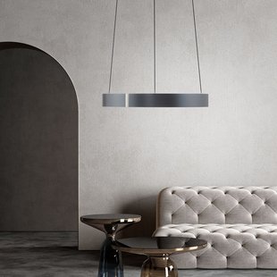 E-Clipse LED hanglamp, mystic grey, Ø 50 cm, CCT - PURE PURE E-Clipse - Woonkamer - Modern - Metaal - 1 lamp