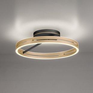 Loop LED plafondlamp, zwart/ivoorgoud, Ø 60 cm, CCT - PURE PURE Loop - Woonkamer - Modern - Aluminium - 1 lamp