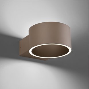 Clipse LED wandlamp, brons, aluminium, Ø 15 cm - PURE PURE Clipse - Woonkamer - Modern - Cilinder