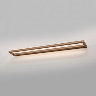 Puro LED wandlamp, brons, breedte 100 cm, aluminium, dimbaar - PURE - Woonkamer - Modern - Hoekig