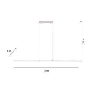 Lite LED hanglamp, diamond, 160 cm, CCT, dimbaar - PURE PURE Lite - Woonkamer - Modern - Aluminium - 1 lamp