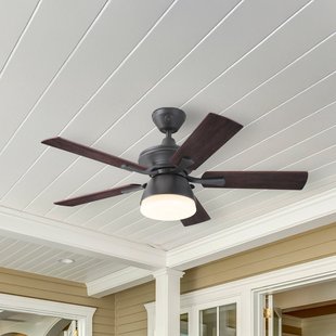 7316240 Plafondventilator met verlichting, walnoot, stil - Westinghouse - Woonkamer - Modern - Kunststof
