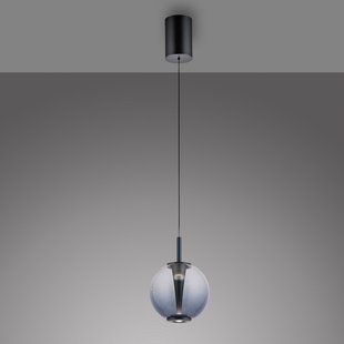 Infinity LED hanglamp, grijs/rookgrijs, Ø 18 cm, CCT - PURE - Woonkamer - Glas - Met lampenkap