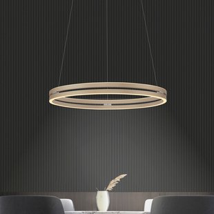 E-Loop LED hanglamp brons, Ø 70 cm, aluminium, CCT - PURE - Woonkamer - Modern - Metaal - Meerdere lampen