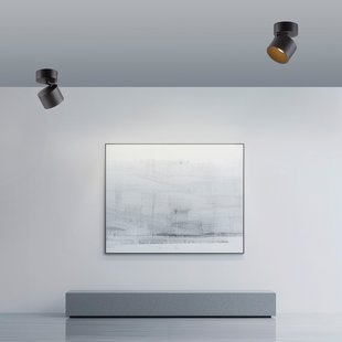 Cup LED plafondspot, zwart, Ø 9,5 cm, metaal - PURE - Woonkamer - Modern - 1 lamp