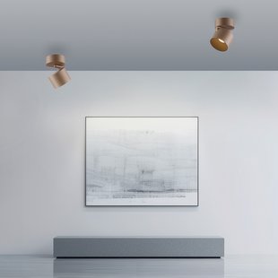 Cup LED plafondspot, bronskleurig, Ø 9,5 cm, metaal - PURE - Woonkamer - Modern - 1 lamp