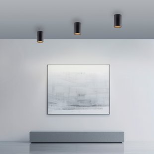 Point LED badkamer plafondlamp, zwart Ø 6 cm, metaal, IP44 - PURE - Modern - 1 lamp