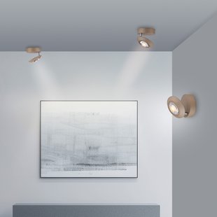 Oculis LED plafondlamp bronskleurig, Ø 15 cm, ijzer/glas - PURE - Woonkamer - Modern - Metaal - 1 lamp