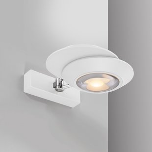 Oculis LED wandlamp, wit, 30 cm, ijzer/glas, 2-lamps - PURE - Slaapkamer - Modern - Metaal - Meerdere lampen