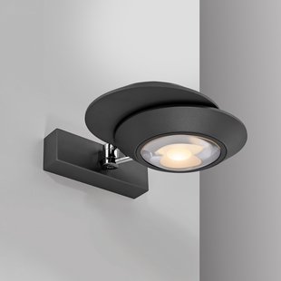 Oculis LED wandlamp zwart, 30 cm, ijzer/glas, 2-lamps - PURE - Slaapkamer - Modern - Metaal - Meerdere lampen