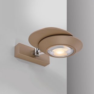 Oculis LED wandlamp bronskleurig 30 cm, ijzer, 2-lamps - PURE - Slaapkamer - Modern - Metaal - Meerdere lampen