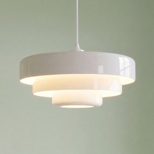 Tivra hanglamp, wit, Ø 35 cm, metaal, E27 - Lindby - Eetkamer - Designer - 1 lamp