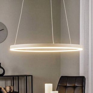 Albiona LED hanglamp, beige, 1 ring, Ø 60 cm - Arcchio - Keuken - Modern - Metaal - 1 lamp