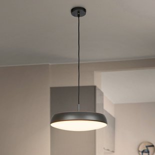 Briloner LED hanglamp Nala, antraciet, metaal/kunststof, Ø 35 cm
