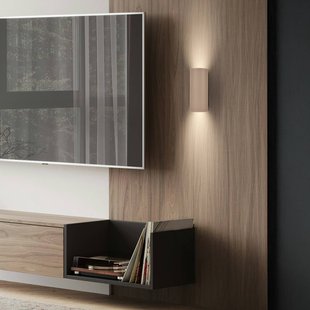 Briloner Wandlamp Ida, beige, kunststof, Ø 8,5 cm, GU10