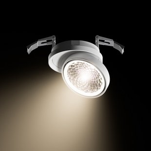 Nivo LED inbouwspot, wit, 50°, 11 cm draaibaar, dimbaar - Sigor - Woonkamer - Modern - Aluminium - 1 lamp