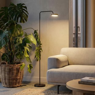 Nivo LED vloerlamp, zwart, hoogte 120 cm, 50° dimmer - Sigor - Woonkamer - Modern - Aluminium - 1 lamp