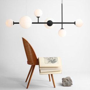 Dione hanglamp, zwart, 6-lamps - ALDEX - Woonkamer - Modern - Metaal - Bol