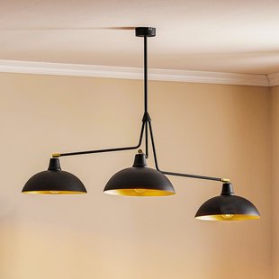 1036 Hanglamp zwart met 3-lamps - ALDEX - Woonkamer - Modern - Metaal - Meerdere lampen