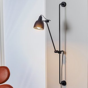 997 wandlamp zwart, 1-lamp, met stekker - ALDEX - Woonkamer - Modern - Metaal - 1 lamp
