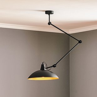 808 Plafondlamp zwart, 1-lamp, verstelbaar - ALDEX - Woonkamer - Modern - Metaal