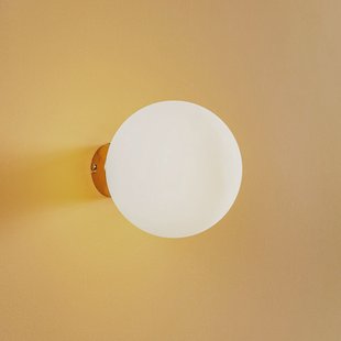 Dione wandlamp, goudkleurig, 20 cm - ALDEX - Woonkamer - Modern - Glas - Bol