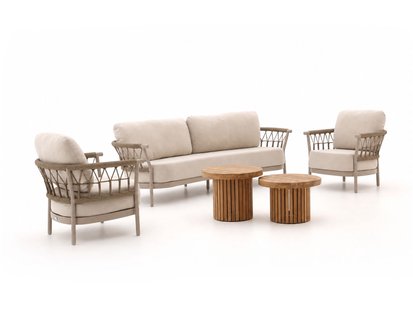 Tierra Outdoor Fresca/Marapa stoel-bank loungeset 5-delig - Laagste prijsgarantie!