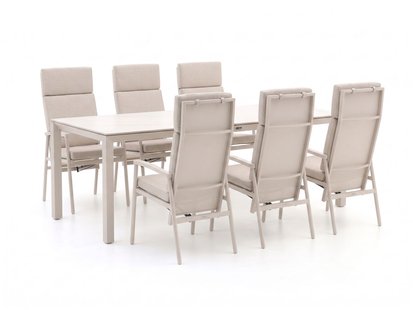 Bellagio Bondeno/Sestino 220cm dining tuinset 7-delig verstelbaar - Laagste prijsgarantie!