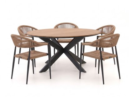 Manifesto Belpasso/Fidenza ø149cm dining tuinset 6-delig - Laagste prijsgarantie!