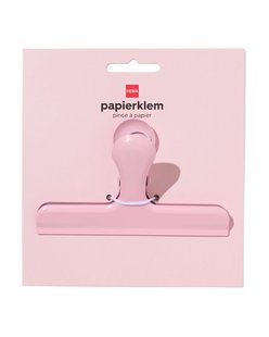 HEMA Papierklem 12cm staal roze (roze)