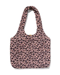 HEMA Shopper 45x32x13cm luipaard (bruin)