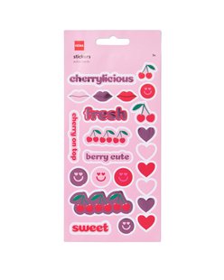 HEMA Stickervellen 22.2x12cm luipaard - 3 stuks (roze)