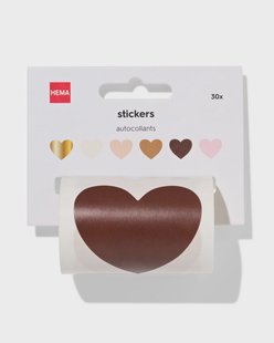 HEMA Stickers 4cm hart - 30 stuks (multicolor)