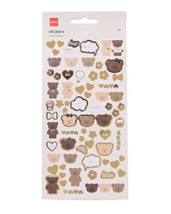 HEMA Stickervel 22x10cm beren - 3 stuks (multicolor)