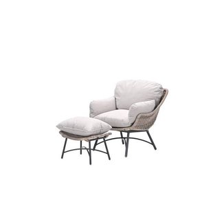 Garden Impressions Logan fauteuil inclusief voetenbank