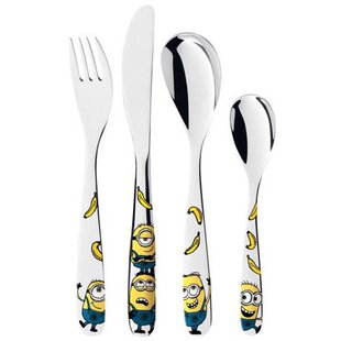 WMF Kinderbestek Minions 4 delig