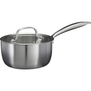 Cookinglife Steelpan met Glazen Deksel Signature Steel - RVS - ø 17.5 cm - geschikt voor alle warmtebronnen