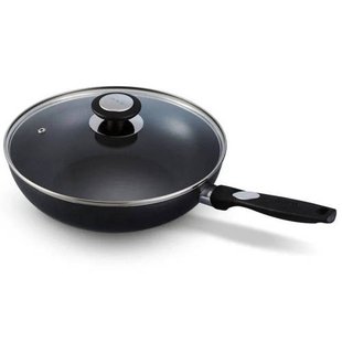 Beka Wokpan met glazen deksel Pro Induc ø 28 cm - keramische anti-aanbaklaag