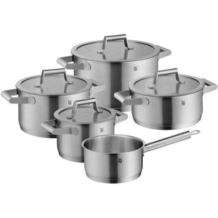 WMF Pannenset Comfort Line - 5 Delig - Kookpan ø 16, 20, 20 en 24 cm en Steelpan ø 16 cm