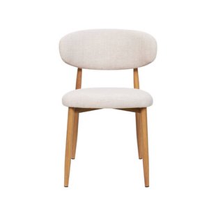 Giga Meubel Eetkamerstoel Alexia - Beige/Naturel (set van 2)