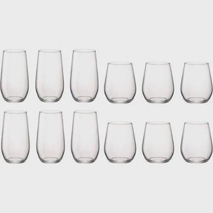 Bormioli Rocco Waterglazenset Electra - (Waterglazen & Longdrinkglazen) - 12 delige set