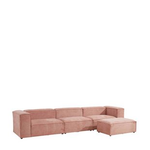 NOUS Living 4-zitsbank met hocker Igor