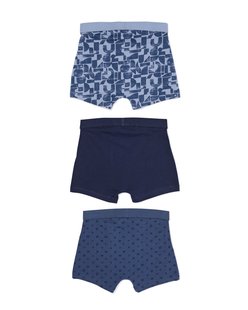 HEMA Kinderboxers blob - 3 stuks blauw (blauw)