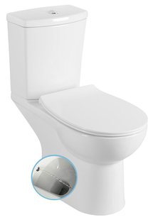 BWS Kairo Cleanwash Staand Toilet Glans Wit PK