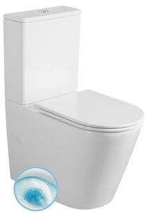 BWS Avis Duoblok Glans Wit Vortex Spoeling incl. Zitting PK/SK