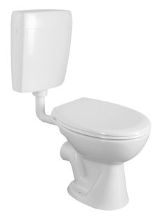 BWS Close Coupled Staand Toilet Glans Wit PK