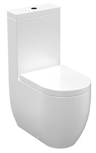 BWS Flo Ceramics Staand Toilet Glans Wit PK/SK