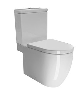 BWS Pura Staand Toilet Glans Wit PK/SK
